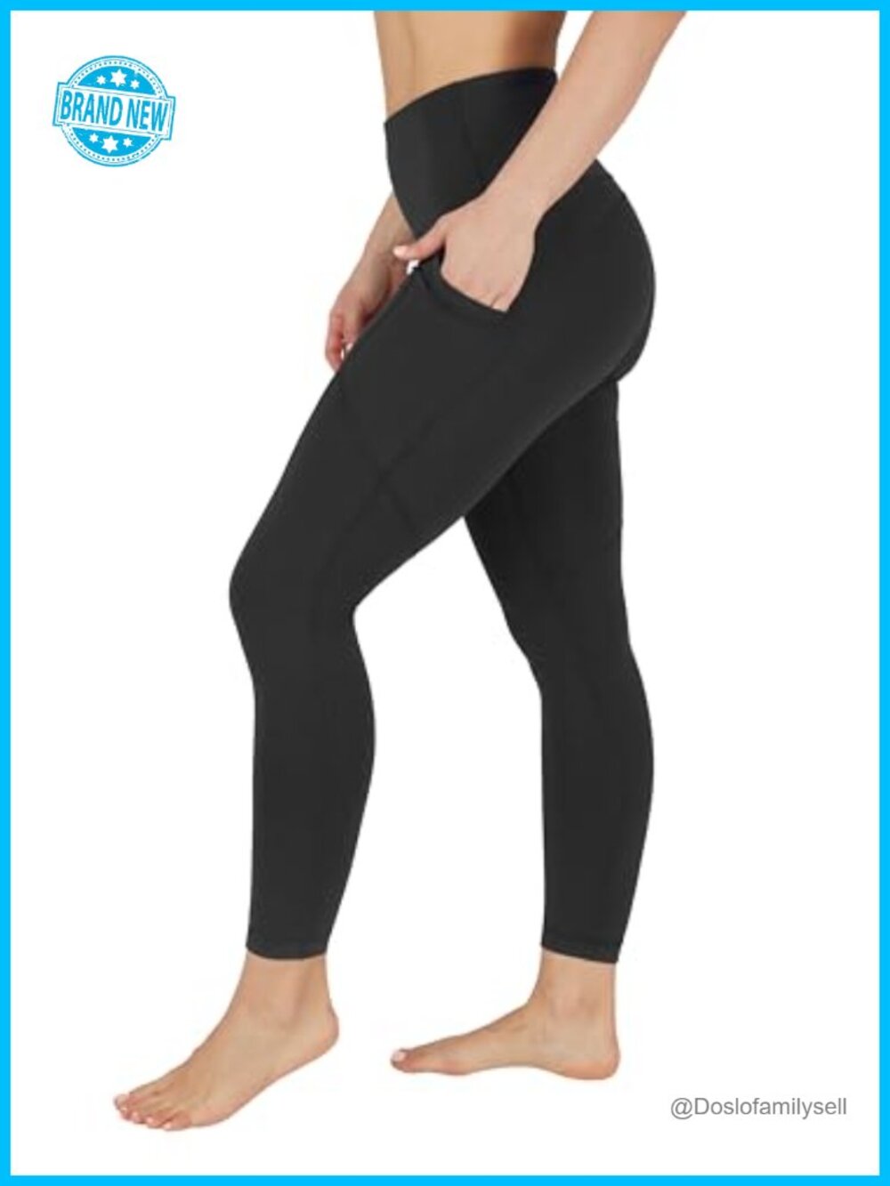 High Waist Tummy Control 7/8 Leggings with Pockets